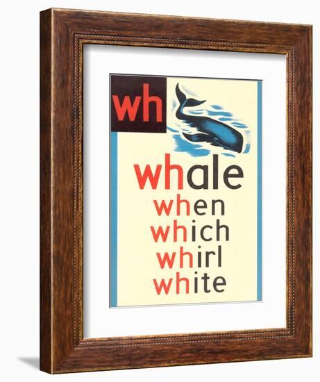 WH for Whale-null-Framed Premium Giclee Print