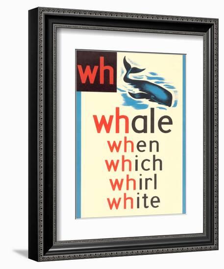 WH for Whale-null-Framed Premium Giclee Print