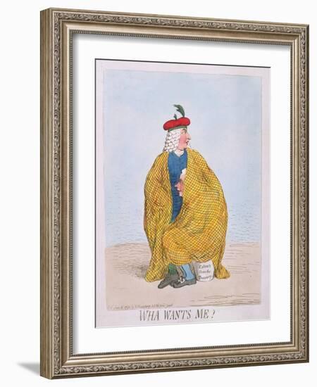 Wha Wants Me? Published by Hannah Humphrey in 1792-James Gillray-Framed Giclee Print