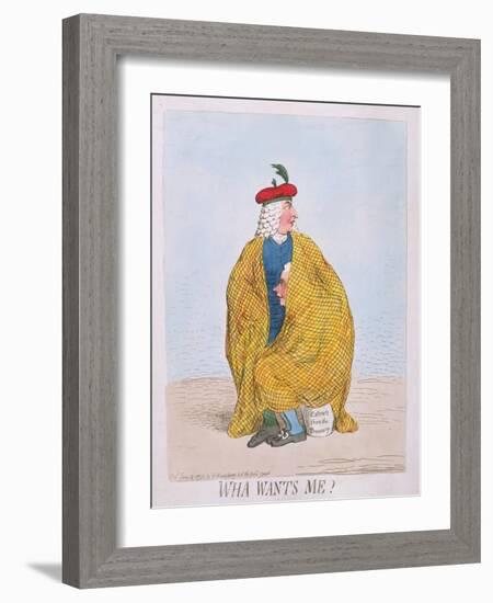 Wha Wants Me? Published by Hannah Humphrey in 1792-James Gillray-Framed Giclee Print