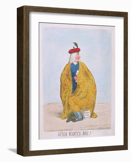 Wha Wants Me? Published by Hannah Humphrey in 1792-James Gillray-Framed Giclee Print