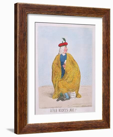 Wha Wants Me? Published by Hannah Humphrey in 1792-James Gillray-Framed Giclee Print