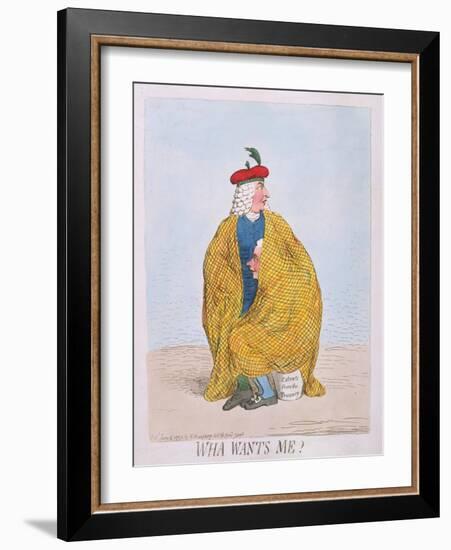 Wha Wants Me? Published by Hannah Humphrey in 1792-James Gillray-Framed Giclee Print