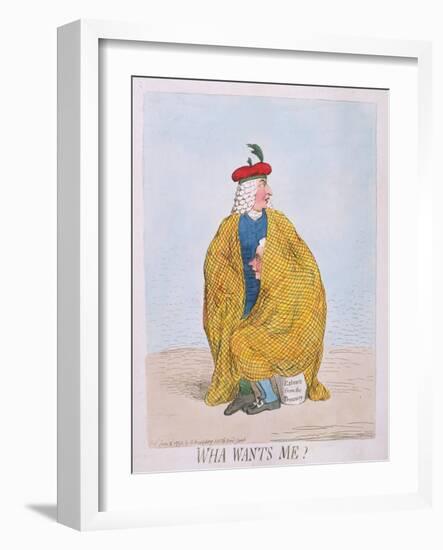 Wha Wants Me? Published by Hannah Humphrey in 1792-James Gillray-Framed Giclee Print