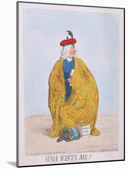 Wha Wants Me? Published by Hannah Humphrey in 1792-James Gillray-Mounted Giclee Print