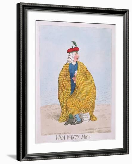 Wha Wants Me? Published by Hannah Humphrey in 1792-James Gillray-Framed Giclee Print