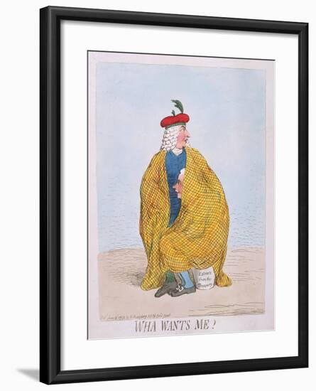 Wha Wants Me? Published by Hannah Humphrey in 1792-James Gillray-Framed Giclee Print