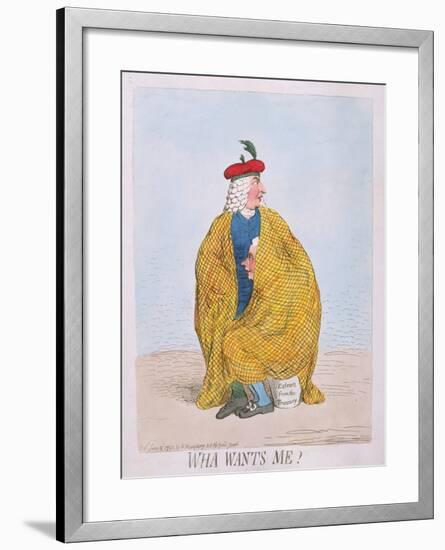 Wha Wants Me? Published by Hannah Humphrey in 1792-James Gillray-Framed Giclee Print