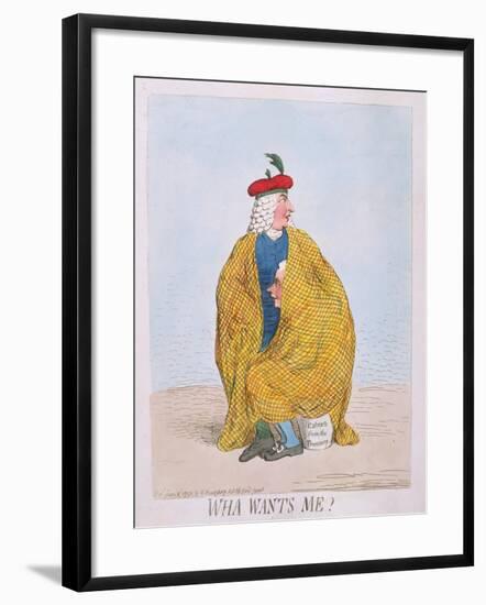 Wha Wants Me? Published by Hannah Humphrey in 1792-James Gillray-Framed Giclee Print