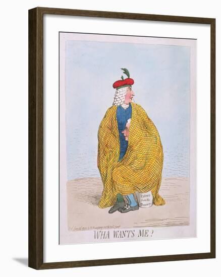 Wha Wants Me? Published by Hannah Humphrey in 1792-James Gillray-Framed Giclee Print