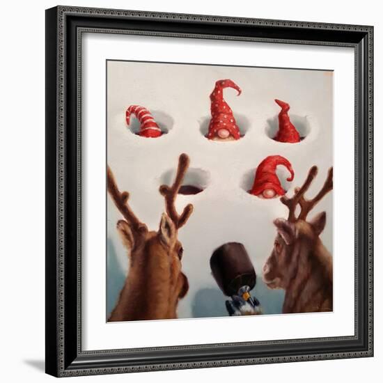 Whack-An-Elf-Lucia Heffernan-Framed Art Print