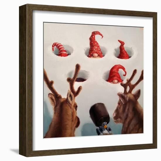 Whack-An-Elf-Lucia Heffernan-Framed Art Print