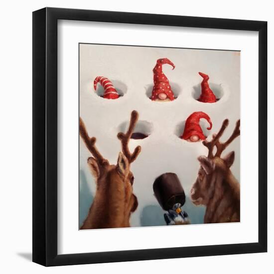 Whack-An-Elf-Lucia Heffernan-Framed Art Print