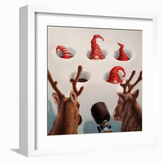 Whack-An-Elf-Lucia Heffernan-Framed Art Print