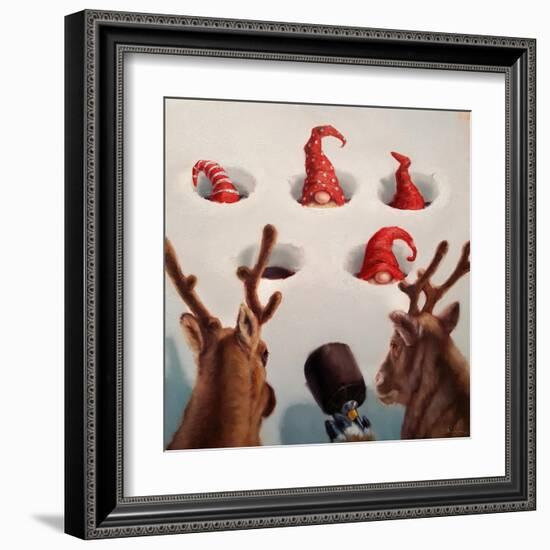 Whack-An-Elf-Lucia Heffernan-Framed Art Print