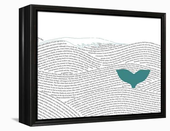 Whale 2-null-Framed Stretched Canvas