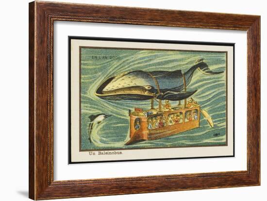 Whale-Bus-Jean Marc Cote-Framed Art Print