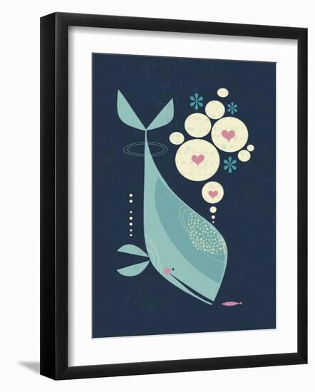 Whale has a Friend-Tracy Walker-Framed Art Print