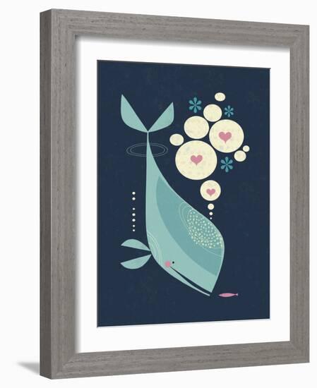 Whale has a Friend-Tracy Walker-Framed Art Print