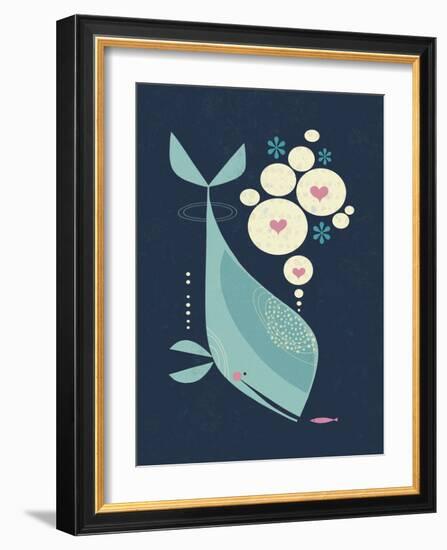 Whale has a Friend-Tracy Walker-Framed Art Print