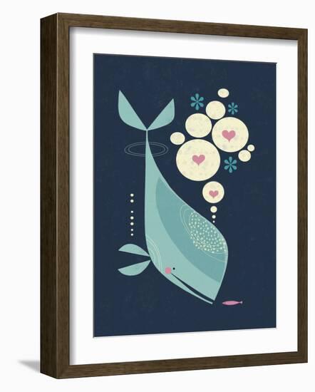 Whale has a Friend-Tracy Walker-Framed Art Print