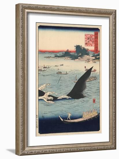 Whale Hunting at the Island of Goto in Hizen-null-Framed Giclee Print