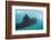 Whale Shark (Rhincodon Typus), Underwater with Snorkelers Off El Mogote, Near La Paz-Michael Nolan-Framed Photographic Print