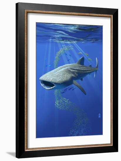 Whale Shark-Lantern Press-Framed Art Print