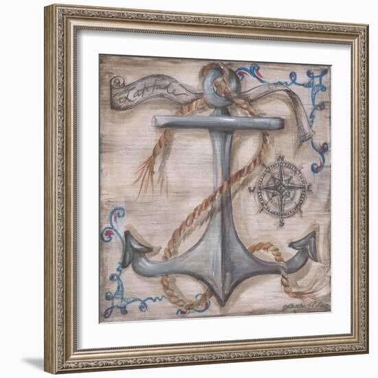 Whale Watch Anchor-Kate McRostie-Framed Art Print