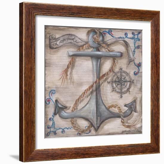 Whale Watch Anchor-Kate McRostie-Framed Art Print