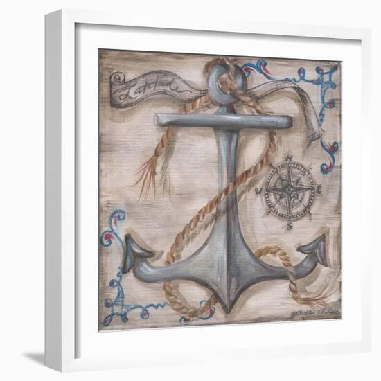 Whale Watch Anchor-Kate McRostie-Framed Art Print