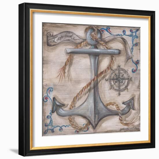 Whale Watch Anchor-Kate McRostie-Framed Art Print