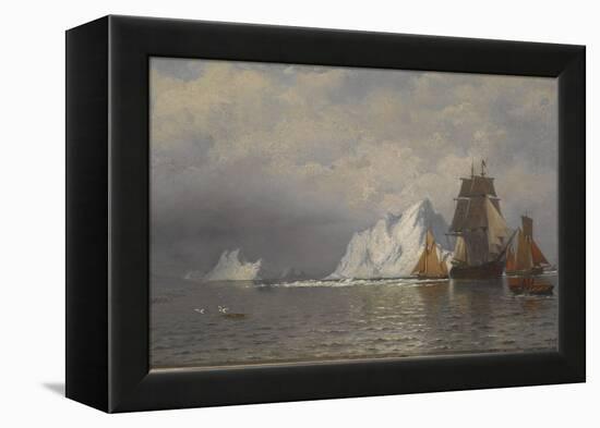 Whaler and Fishing Vessels Near the Coast of Labrador, C.1880-William Bradford-Framed Premier Image Canvas