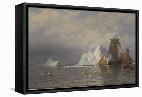 Whaler and Fishing Vessels Near the Coast of Labrador, C.1880-William Bradford-Framed Premier Image Canvas