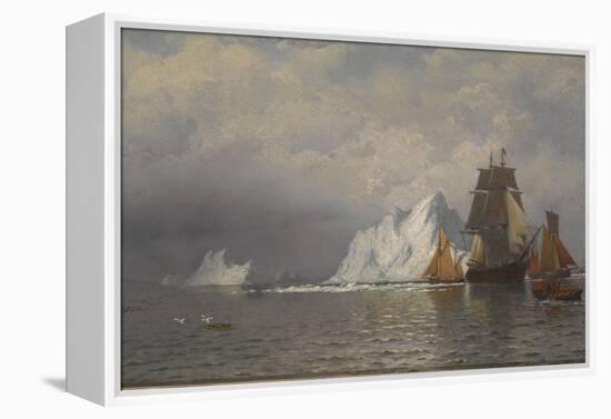 Whaler and Fishing Vessels Near the Coast of Labrador, C.1880-William Bradford-Framed Premier Image Canvas