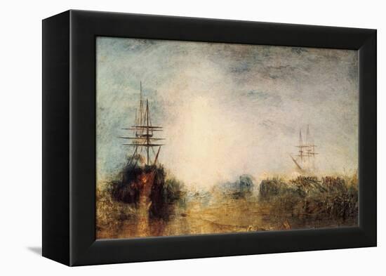 Whalers (Boiling Blubbe) Entangled in Flaw Ice, Endeavouring to Extricate Themselves, 1846-JMW Turner-Framed Premier Image Canvas