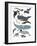 Whales in Hats-Hanna Melin-Framed Giclee Print