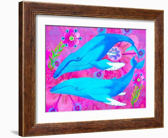 Whales in Love, 2017-Maylee Christie-Framed Giclee Print