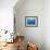 Whales Swimming in Sea-null-Framed Photographic Print displayed on a wall