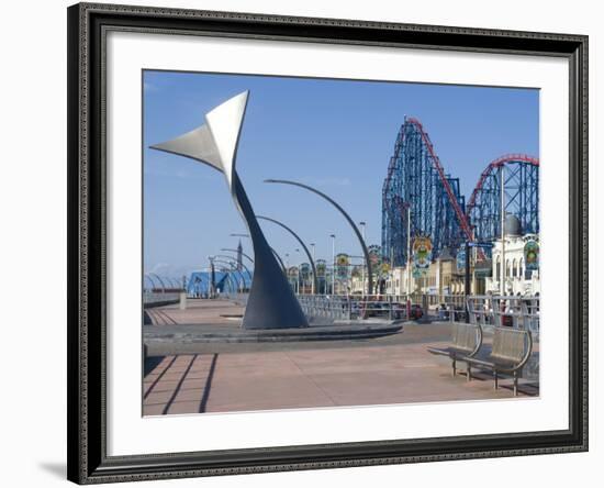 Whales Tail on the Promenade to the South of the City, Blackpool, Lancashire-Ethel Davies-Framed Photographic Print