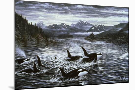 Whales-Jeff Tift-Mounted Giclee Print