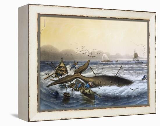 Whaling in South Seas-null-Framed Premier Image Canvas