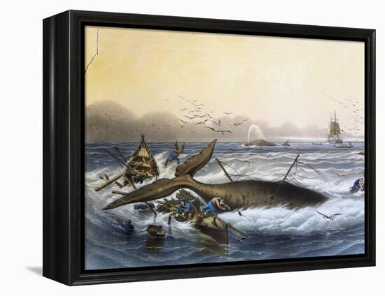 Whaling in South Seas-null-Framed Premier Image Canvas