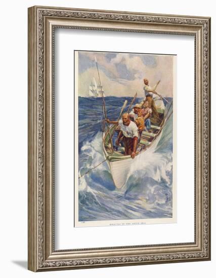 Whaling in the Pacific-Alec Ball-Framed Photographic Print