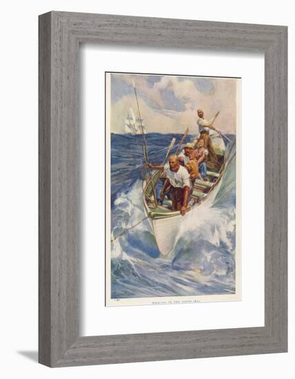 Whaling in the Pacific-Alec Ball-Framed Photographic Print