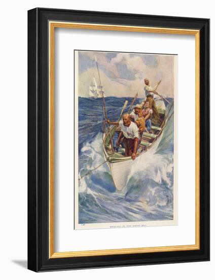 Whaling in the Pacific-Alec Ball-Framed Photographic Print