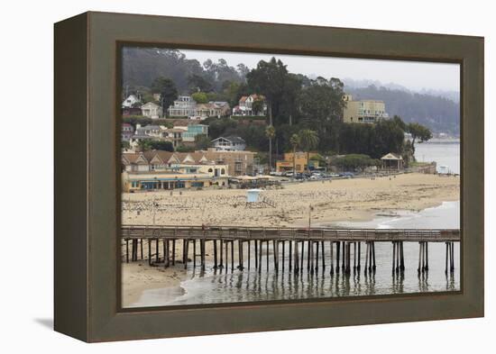 Wharf, Capitola, Santa Cruz County, California, United States of America, North America-Richard Cummins-Framed Premier Image Canvas