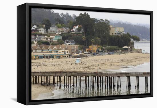 Wharf, Capitola, Santa Cruz County, California, United States of America, North America-Richard Cummins-Framed Premier Image Canvas