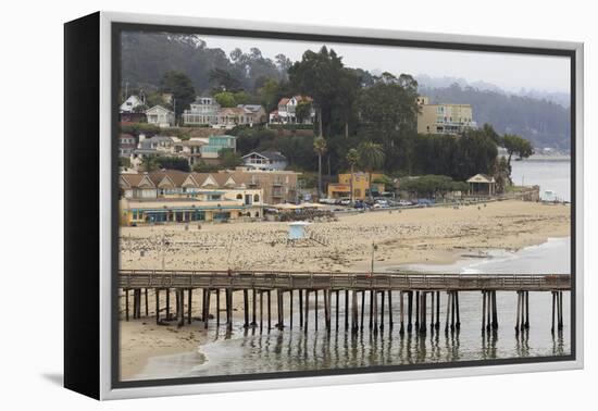 Wharf, Capitola, Santa Cruz County, California, United States of America, North America-Richard Cummins-Framed Premier Image Canvas