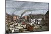 Wharves and Warehouses on Commercial Street, Portland, Maine, 1870s-null-Mounted Giclee Print